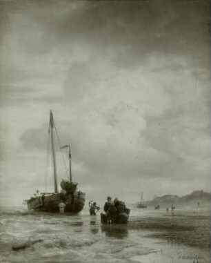 Segelboot am Strand