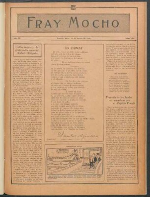 Fallecimiento del gran poeta nacional, Rafael Obligado