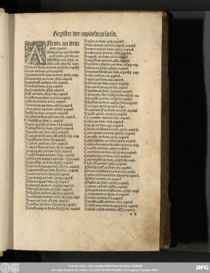 [Register der krütern zu teutsch.]