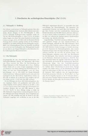 3. Distribution der archäologischen Einzelobjekte