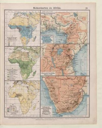 Nebenkarten zu Afrika