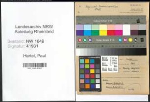 Entnazifizierung Paul Hartel , geb. 28.08.1909 (Gaertner)