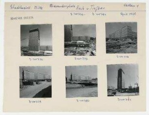 Alexanderplatz, Hoch- und Tiefbauaufnahmen. Berlin, Mitte, Alexanderplatz