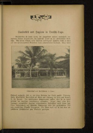 Sauberkeit und Hygiene in Deutsch-Togo.