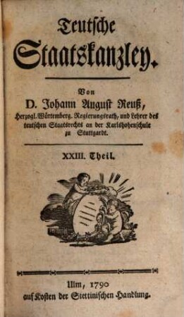 Teutsche Staatskanzlei, 23. 1790