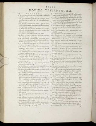 Index Novum Testamentum.