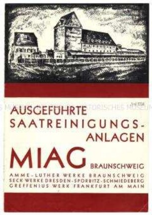 Kundenliste über Saatreinigungsanlagen