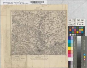 Blatt 428 "Aachen" der [Topographischen] Karte des Deutschen Reiches [mit Einzeichnung der Bahnstrecken]
