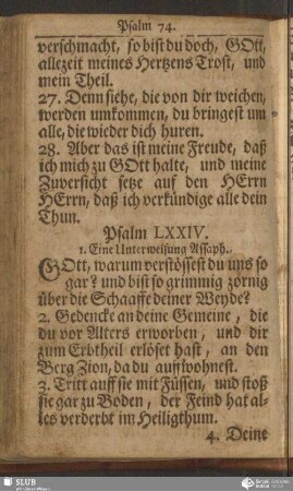 Psalm LXXIV