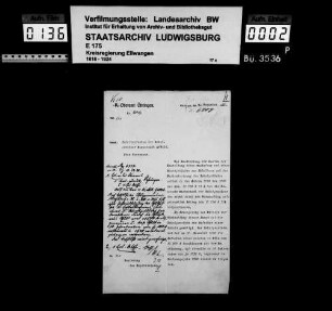 Schuldenwesen der Schulgemeinde Michelbach am Wald