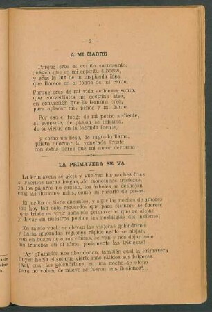 La primavera se va