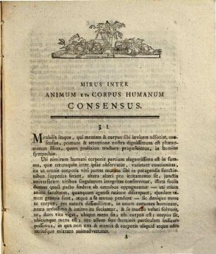 Exercitationum physicar. de causis physicis mirae illius, tum in homine, tum inter homines, tum denique inter cetera naturae corpora sympathiae, prima