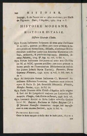 102-127, Histoire Moderne