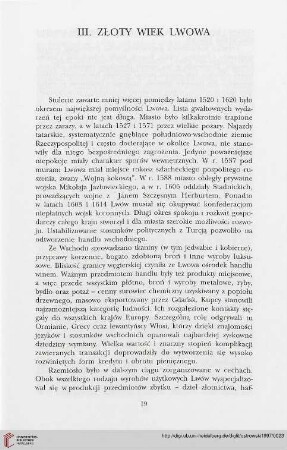III. Złoty wiek Lwowa