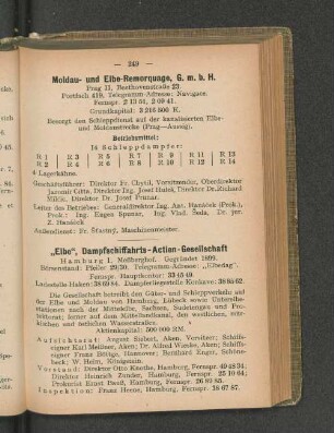"Elbe", Dampfschiffahrts-Actien-Gesellschaft