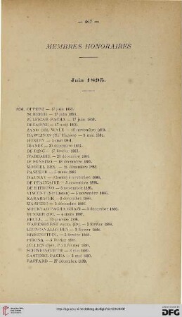 Membres honoraires
