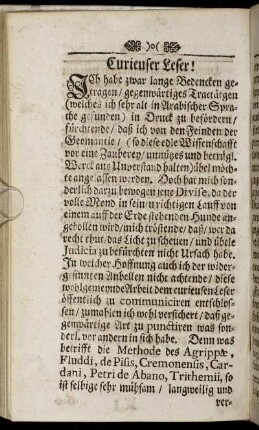 Curieuser Leser!