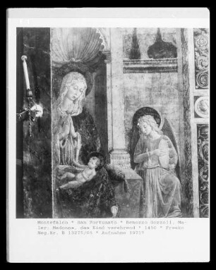 Maria mit Kind und ein Engel