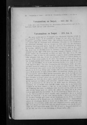 Versammlung zu Dorpat. - 1374 Jan. 6.