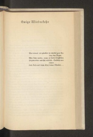 Ewige Wiederkehr