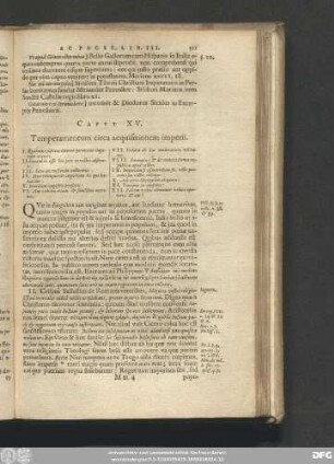 Caput XV. Temperamentum circa acquisitionem imperii.