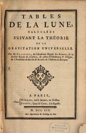 Tables de la Lune