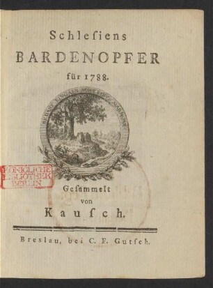 1788: Schlesiens Bardenopfer