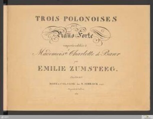 Trois Polonoises pour le Piano Forte