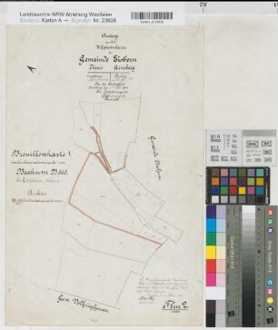 Beckum (Balve), Teilung der Gemarkung Beckum, Bl.5 Brouillonkarte I Eisborn Flur 2