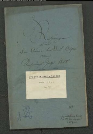 Rechnung für den Armenfonds zu Olpe Bd.19