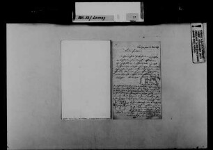 Schreiben von Adolph Vischer, Britzingen, an August Lamey: Erläuterungen zu einem Grundstück in Badenweiler.