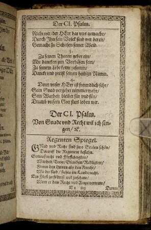 Der CI. Psalm. - Der CV. Psalm.