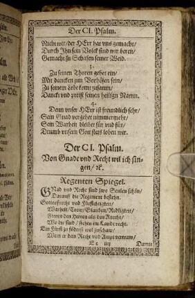 Der CI. Psalm. - Der CV. Psalm.
