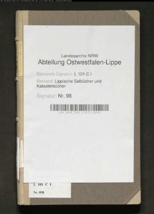 Anlagen zum Salbuch der Vogtei Heiden von 1721