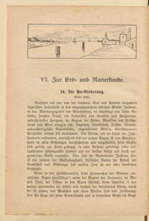 VI. Zur Erd- und Naturkunde