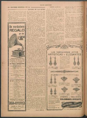 El criterio general en la sanción de las leyes