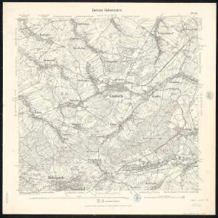 Äquidistantenkarte 95 : Section Hohenstein, 1900 : Section Hohenstein. - 1:25000. - Leipzig: Giesecke & Devrient, 1900. - 1 Kt.