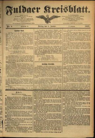 Ausgabe vom Freitag, den 04. Januar 1907.