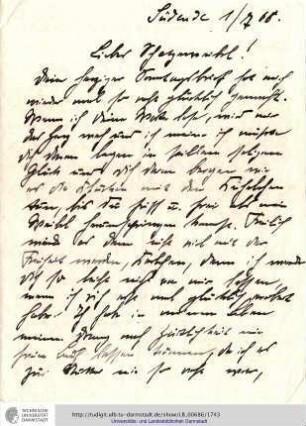 Brief vom 01.07.1908