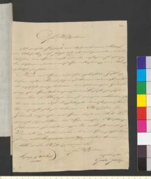 Brief von Felix, Gebrüder an Goethe, Johann Wolfgang von