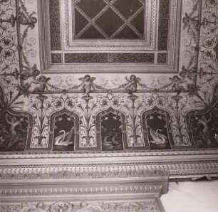 Dresden-Loschwitz, Schloss Albrechtsberg, Inneres, Ankleidezimmer der Gräfin von Hohenau, Decke
