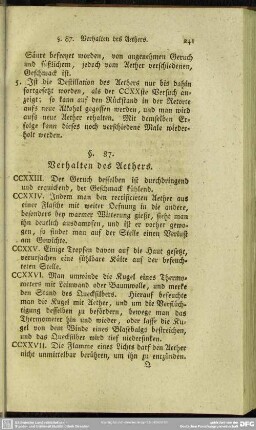 §. 87. Verhalten des Aethers