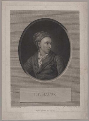 Bildnis des I. F. Bause