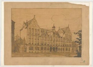 Fischer, Theodor; München, Luisenstr.; Höhere Töchter Schule - Perspektive