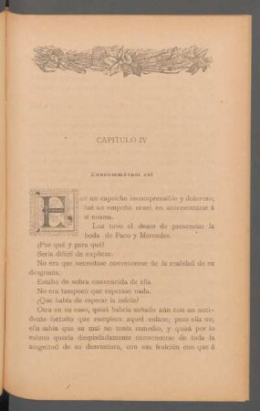 Capítulo IV - Consummatum est
