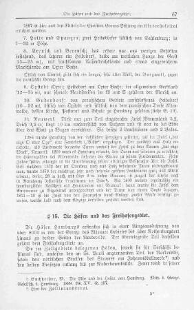 §15. Die Häfen und das Freihafengebiet.