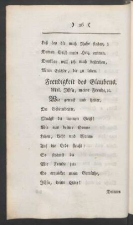 Freudigkeit des Glaubens.