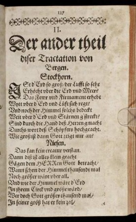 II. Der ander theil diser Tractation von Bergen.