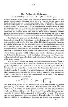Der Aufbau der Erdkruste