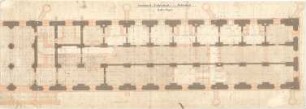 Gärtner, Friedrich von; München, Ludwigstr.; Staatsbibliothek - EG - Rechter Flügel (Fundamentplan)